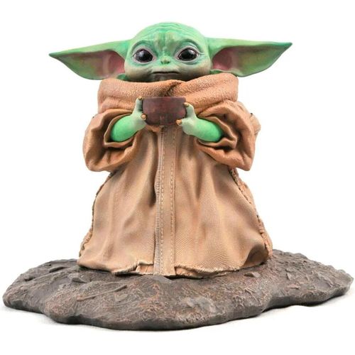 Star Wars The Mandalorian The Child Soup Statue aus der Premier Collection, 17 cm