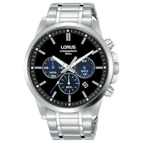 Herrenuhr Lorus RT317JX9 Schwarz Silberfarben