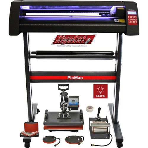 Vinyl Schneideplotter LED Plotter 5 in 1 Transferpresse Hitzepresse Software
