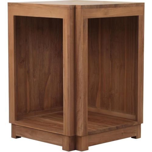 Eckschrank Carmelo wetterfest Teak Outdoorküche - A-Ware/: -65% * (Erläuterung in der Beschreibung)