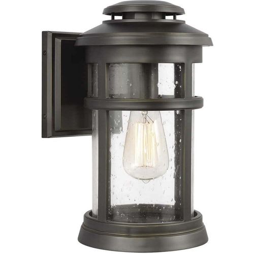 Elstead Newport Außen-Wandleuchte E27 33cm Antike Bronze IP44 Anti-Meerwasser