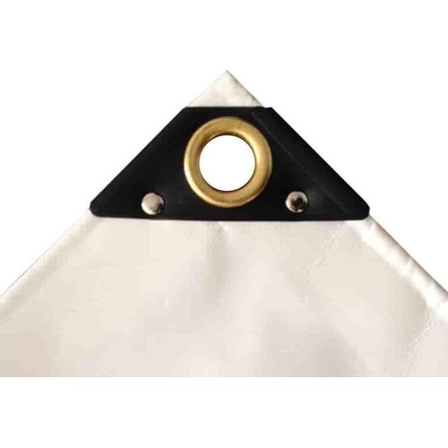 weiss 650 g/m² PVC 4 x 7m (28m²) Plane