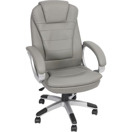 Schreibtischstuhl Grau 120 KG Chefsessel Computersitz Bürostuhl Drehstuhl Office