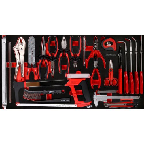 KS TOOLS Zangen- / und Messwerkzeug-Satz in Schaumstoffeinlage 36tlg. - 813.0036