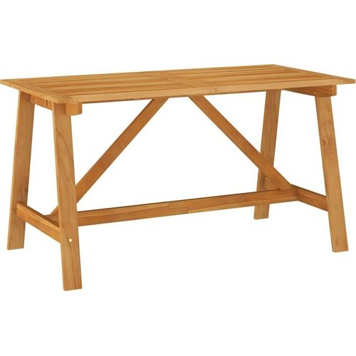Garten-Esstisch 140x70x73,5 cm Akazie Massivholz