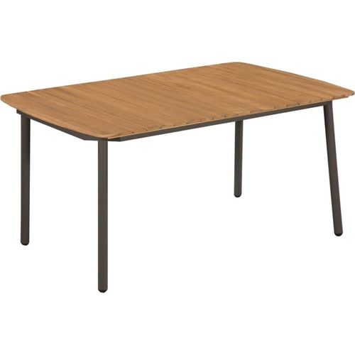 Couchtisch 150x90x72 cm Massivholz Akazie und Stahl