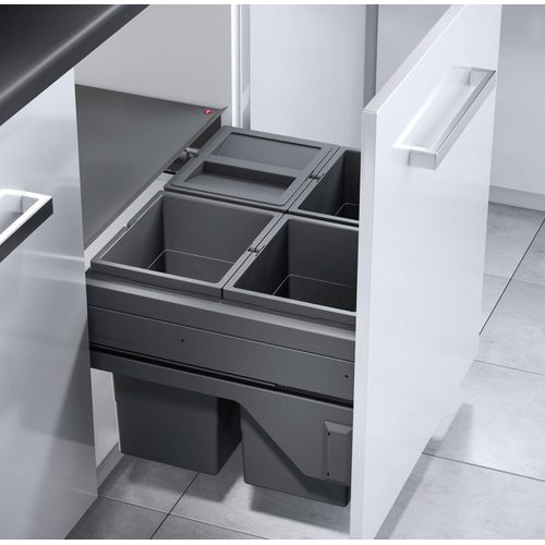 Hailo Einbaumülleimer, Schrank 60cm, Frontauszug selbstschließend