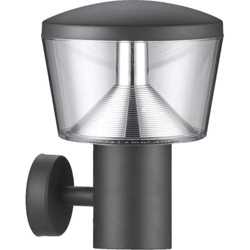 LED Wandleuchte DUBLIN 11W, IP44,4000 K, dunkelgrau Y L: 160, B: 190, H: 215