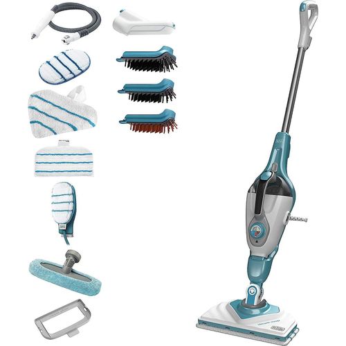 BLACK + DECKER BHSM168DSM-QS Steam-Mop - 1600W - traf SteaMitt, Deltavoet und 13 Accessoires