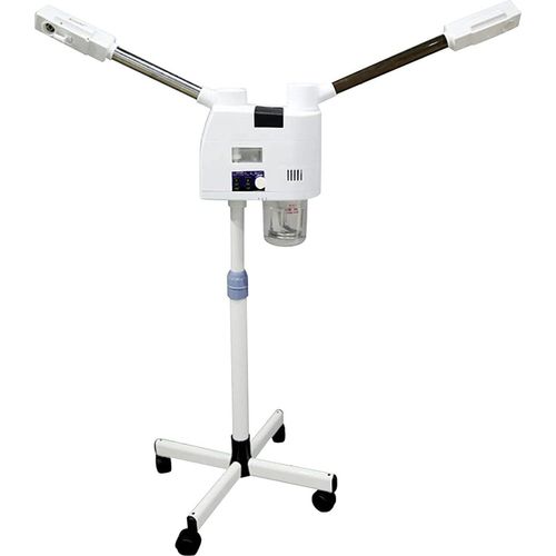 Gesichtsdampfer 2 in 1 Facial Steamer Gesichtssauna Höhenverstellbar Warme Nebel Luftbefeuchter für Salon Spa Zuhause Hautpflege