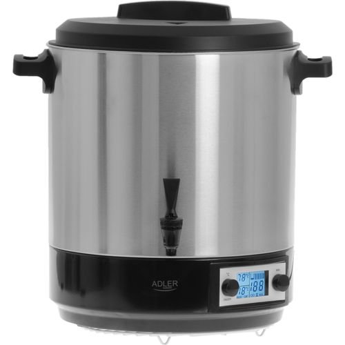 Adler Elektrischer Einkochautomat 28L, 2600W, Edelstahl, LCD Timer