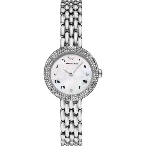 Emporio Armani AR11354 ROSA Uhr Damenuhr Edelstahl silber