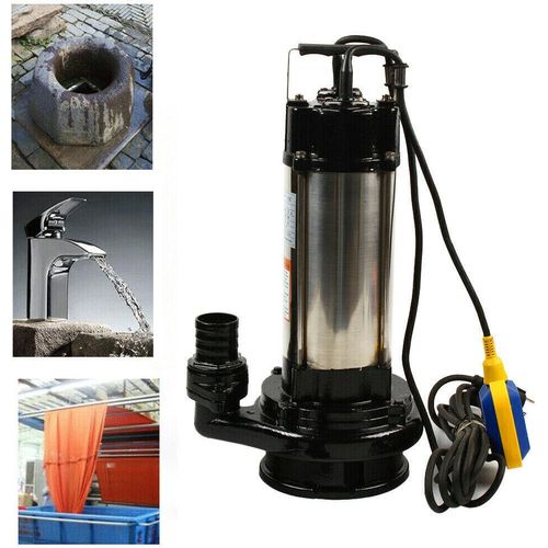 Schmutzwasserpumpe Abwasserpumpe Schmutzwasser Tauchpumpe Baupumpe Edelstahl 1500W