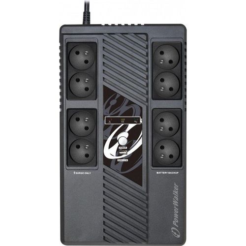PowerWalker VI 600 MS FR USV 600VA/360W, Interaktiv, Mehrfachsteckdose, USB-Anschluss, 10121164