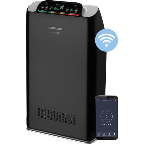 CONCEPT Smart Perfect Air Luftreiniger Raumluftreiniger 7-Stufen-Filtration Ionisator Kohlefilter Mobile App