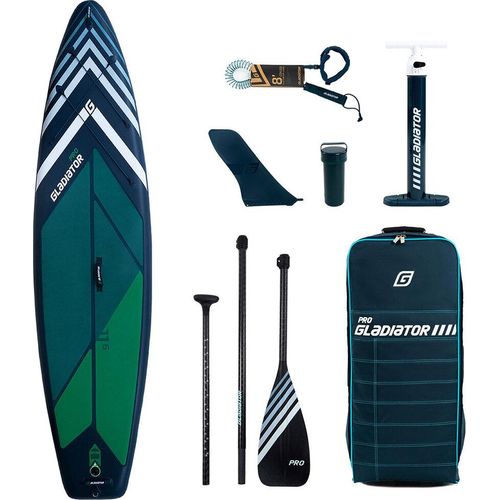 Gladiator PRO 11'6 SUP Stand-Up-Paddle-Board – Premium-Paket inklusive Paddel Tasche Pumpe und Flosse Aufblasbar Sup NEU
