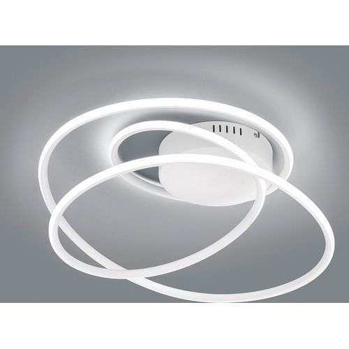 LED Deckenleuchte BOLOGNA Metall Weiß matt 3 Stufen Dimmer Ø50cm