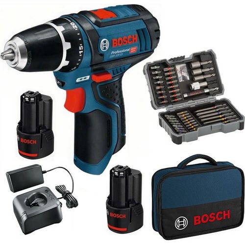 Bosch Akku Bohrschrauber Schrauber Ladegerät Tasche Bitbox GSR 12V-15 0615990K9B