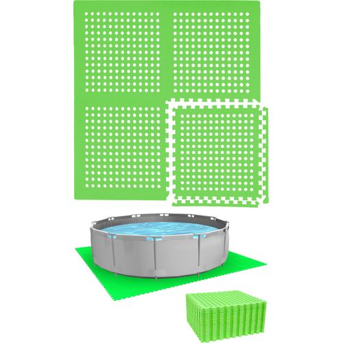 Poolunterlage für 244 cm Pool - 28 EVA Matten - 1cm Outdoor Unterlegmatten Set