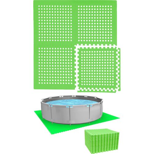 Poolunterlage für 305 cm Pool - 36 EVA Matten - 1cm Outdoor Unterlegmatten Set