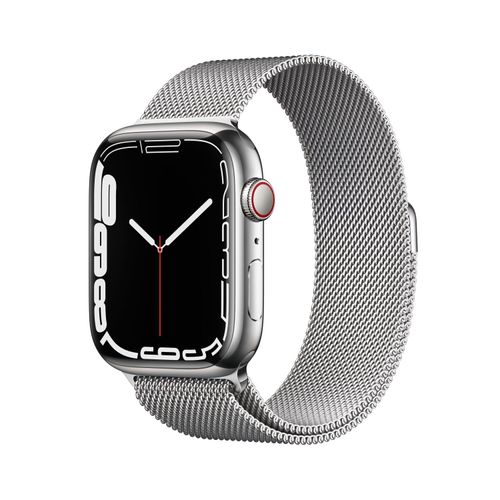 Apple Watch Series 7 OLED 45 mm 4G Silber GPS