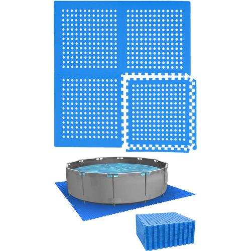 Poolunterlage für 244 cm Pool - 28 EVA Matten - 1cm Outdoor Unterlegmatten Set
