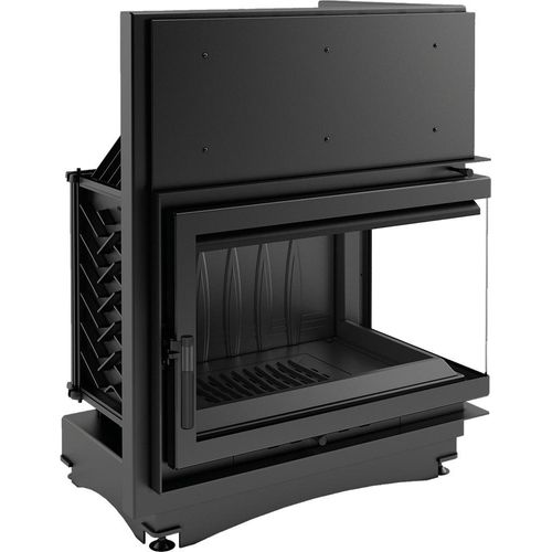 Kamineinsatz Gusseisen OLIWIA rechts 16 kW Ø 200
