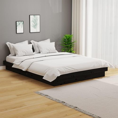 Massivholzbett Schwarz 150x200 cm 5FT King , Klassische Betten Design 2024
