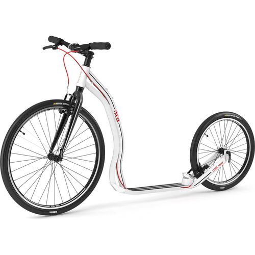 Yedoo Trexx Sport Alloy Roller Scooter Tretroller - für Erwachsene und Teenager, bis 130 kg, mit Luftreifen 26/20 und verstellbarem Lenker Weiß
