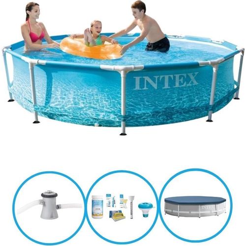 Intex Pool Metal Frame - Schwimmbad-Paket - 305x76 cm