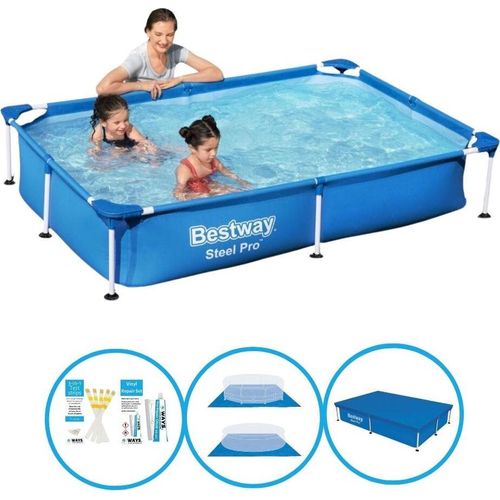 Bestway Pool Steel Pro 221x150x43 cm - Poolset