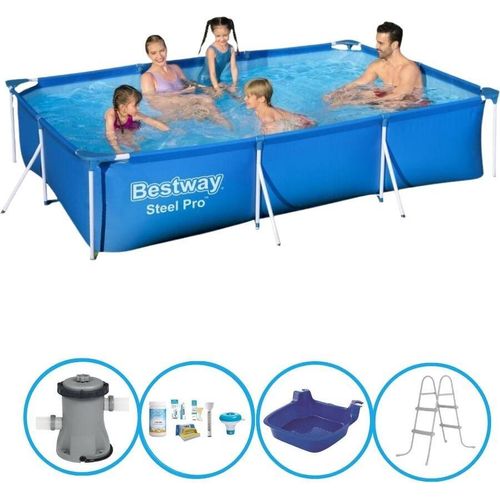 Bestway Pool Steel Pro - Pool-Bundle-Paket - 300x201x66 cm