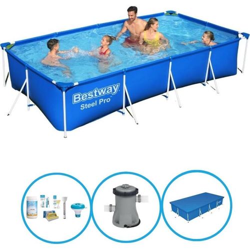 Bestway Pool Steel Pro - Poolpaket - 400x211x81 cm