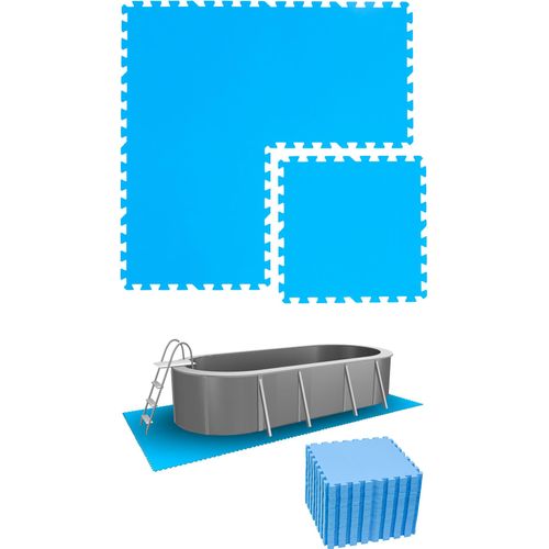 8,4 m² Poolunterlage - 36 EVA Matten 50x50 Pool Unterlage - Unterlegmatten Set