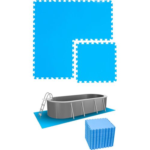 10,3 m² Poolunterlage - 44 EVA Matten 50x50 Pool Unterlage - Unterlegmatten Set
