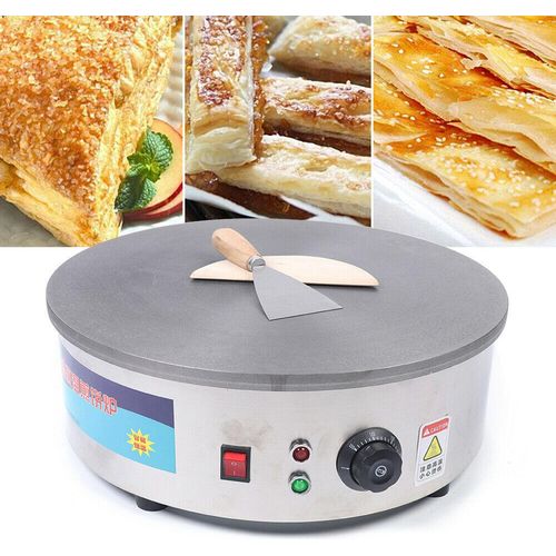 Crepesgerät 3000W Profi Gastronomie Crepesmaker Platte Crepeseisen 45cm 220V