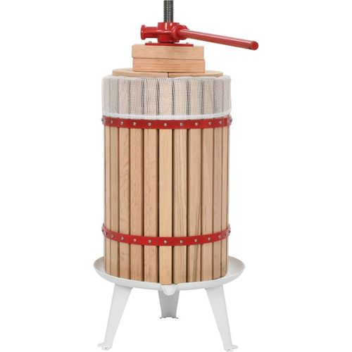Prolenta Premium - Obst- und Weinpresse mit Stoffbeutel 24 L Eichenholz
