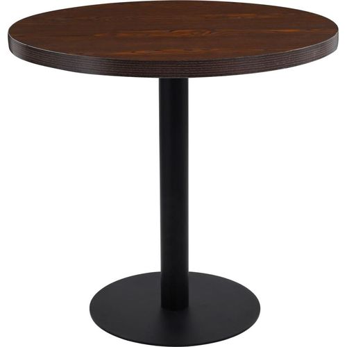 Bistrotisch Dunkelbraun 80 cm MDF