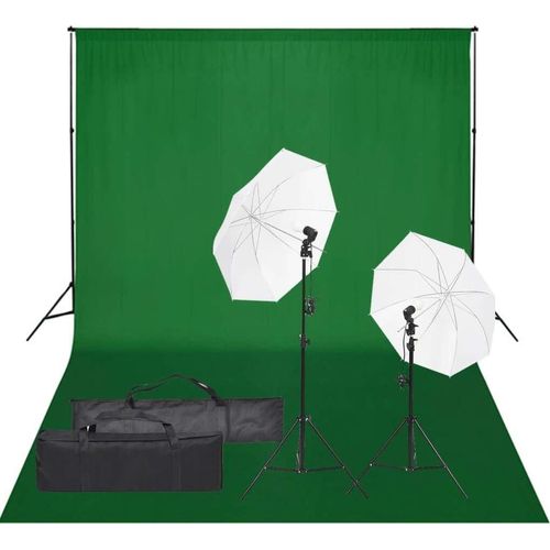 Prolenta Premium - Fotostudio-Set mit Beleuchtung und Hintergrund