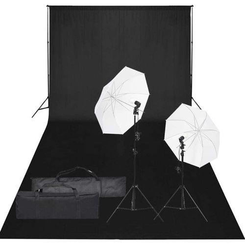 Prolenta Premium - Fotostudio-Set mit Beleuchtung und Hintergrund