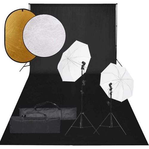 Prolenta Premium - Fotostudio-Set mit Beleuchtung, Hintergrund und Reflektor