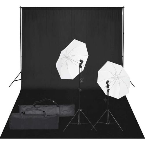 Prolenta Premium - Fotostudio-Set mit Beleuchtung und Hintergrund