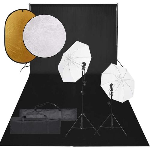 Prolenta Premium - Fotostudio-Set mit Beleuchtung, Hintergrund und Reflektor