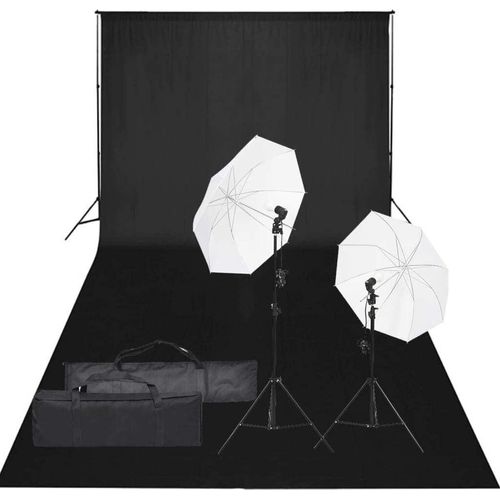 Prolenta Premium - Fotostudio-Set mit Beleuchtung und Hintergrund