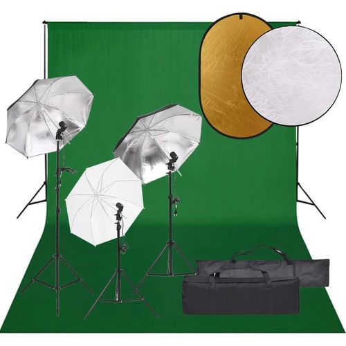 Prolenta Premium - Fotostudio-Set mit Beleuchtung, Hintergrund und Reflektor
