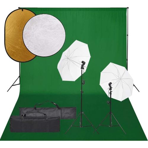 Prolenta Premium - Fotostudio-Set mit Beleuchtung, Hintergrund und Reflektor