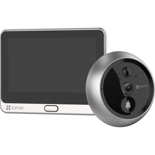 EZVIZ WLAN Türklingel mit 4600mAh Akku, 4,3 Zoll Farbbildschirm, 155° Weitwinkel und PIR-Sensor, 2MP Türspion Kamera mit drahtlosen Monitor, Zwei-Wege-Audio und Live-Ansicht verfügbar, DP2C