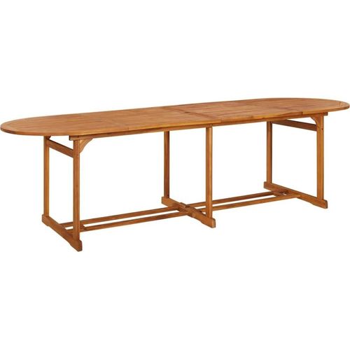 Garten-Esstisch 280x90x75 cm Massivholz Akazie