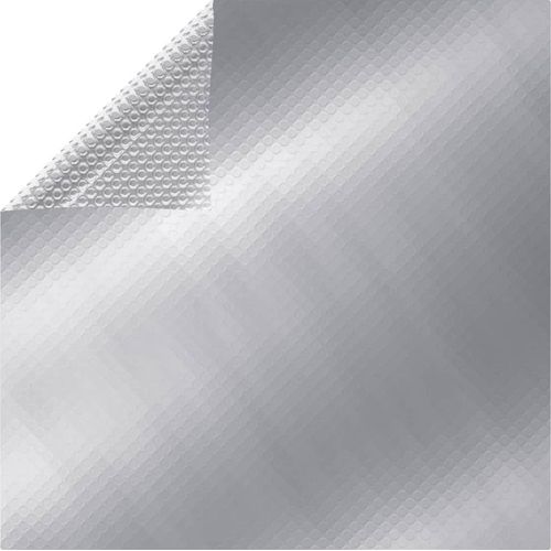 Ankonbej Rechteckige Poolabdeckung 800x500 cm PE Silbern