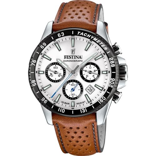 Festina Leder Herren Uhr Armbanduhr braun Elegant D2UF20561/1